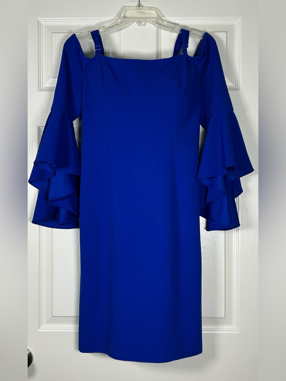 R&M Richards Royal Blue Non-Slip Off-Shoulder Dress Women’s 12 Removable Straps